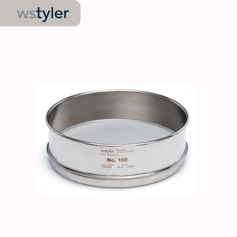 实验室e购网5167 Tyler 不锈钢筛网,8英寸全高,4英寸,100.0mm 5167